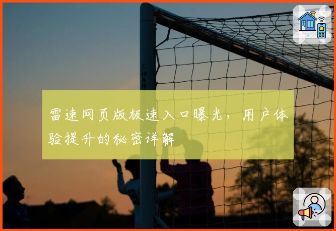 雷速网页版极速入口曝光，用户体验提升的秘密详解